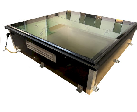 Basis-Oberlicht BOL75 Dachlux mit Belüftungsgitter