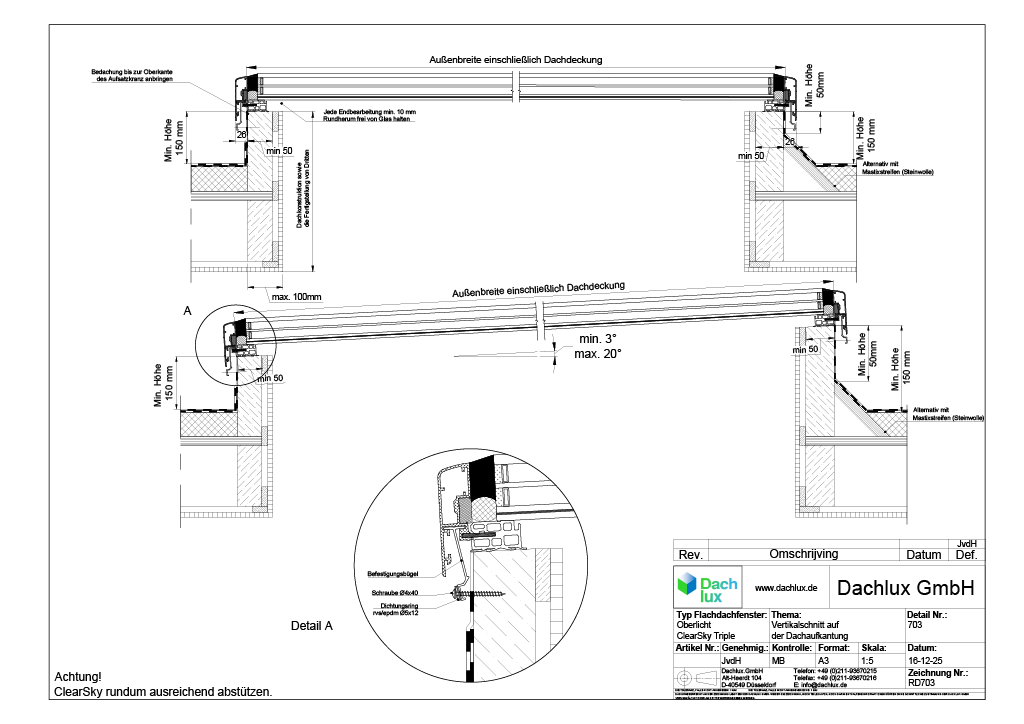 Dachlux Terrassen-Oberlicht